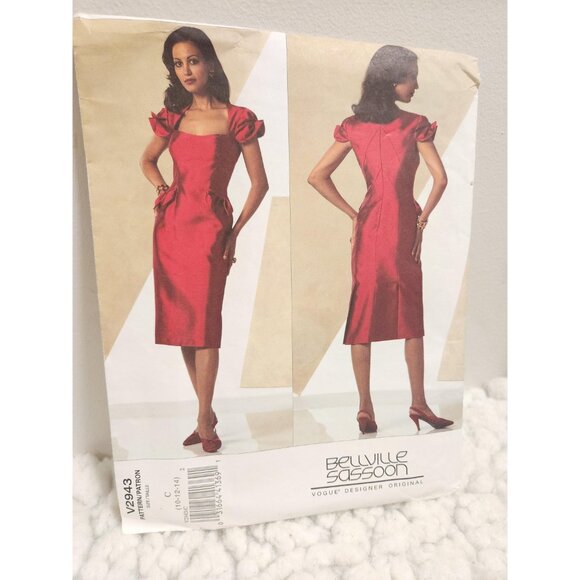 Bellville Sassoon Vogue V2943 | Uncut Designer Dress - Picture 7 of 10